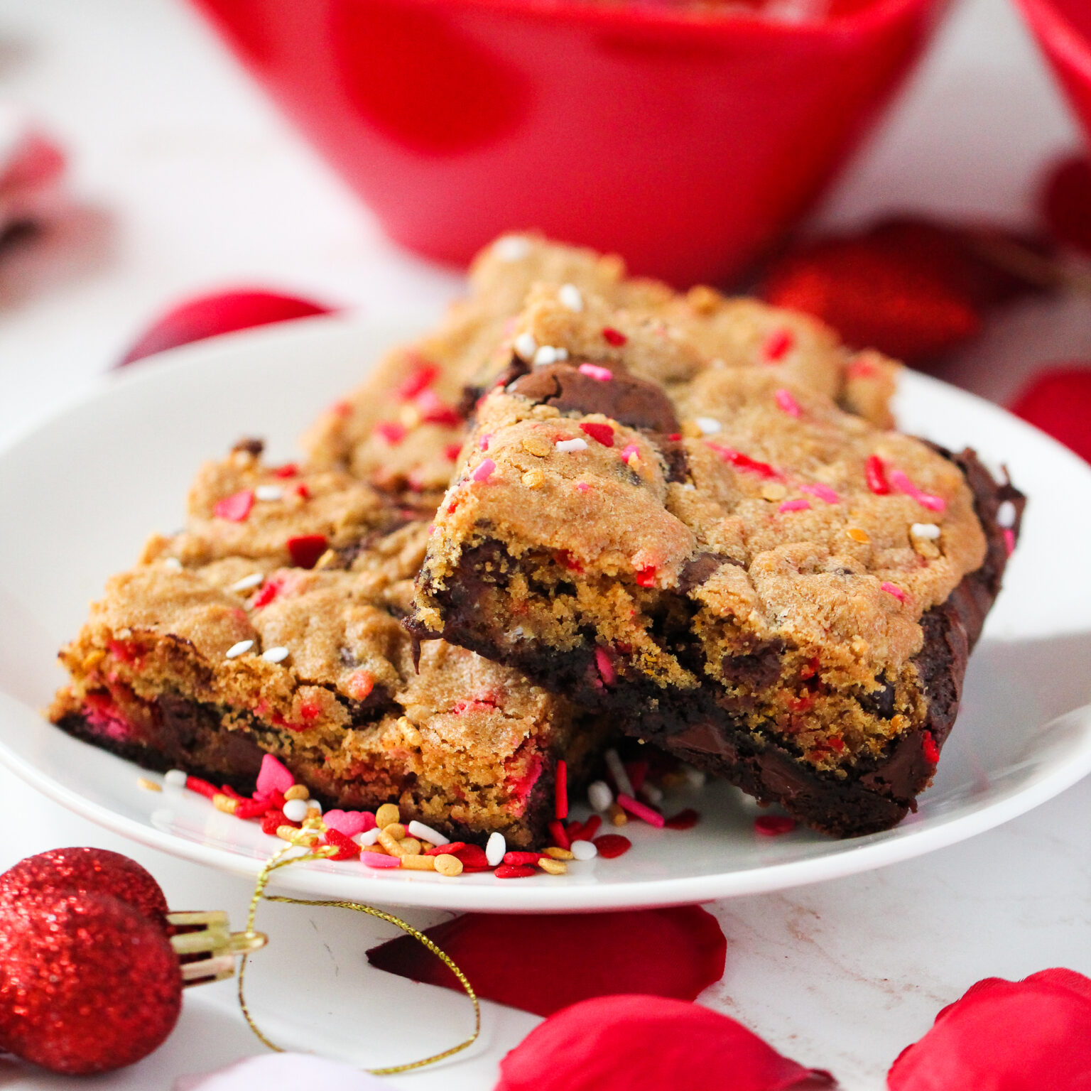 Easy Valentine's Day Brookies - Life & Sprinkles by Taryn Camp