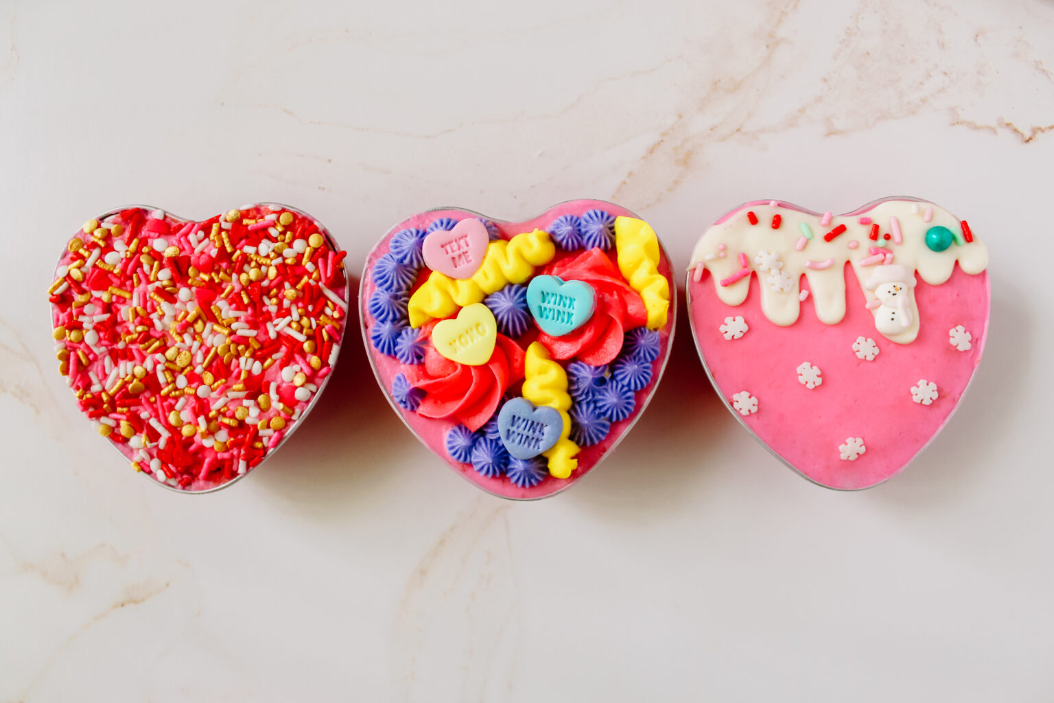 Mini Heart Cakes Life & Sprinkles by Taryn Camp