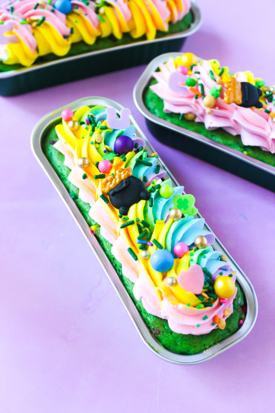 St. Paddy's Mini Sprinkle Cakes Life & Sprinkles by Taryn Camp