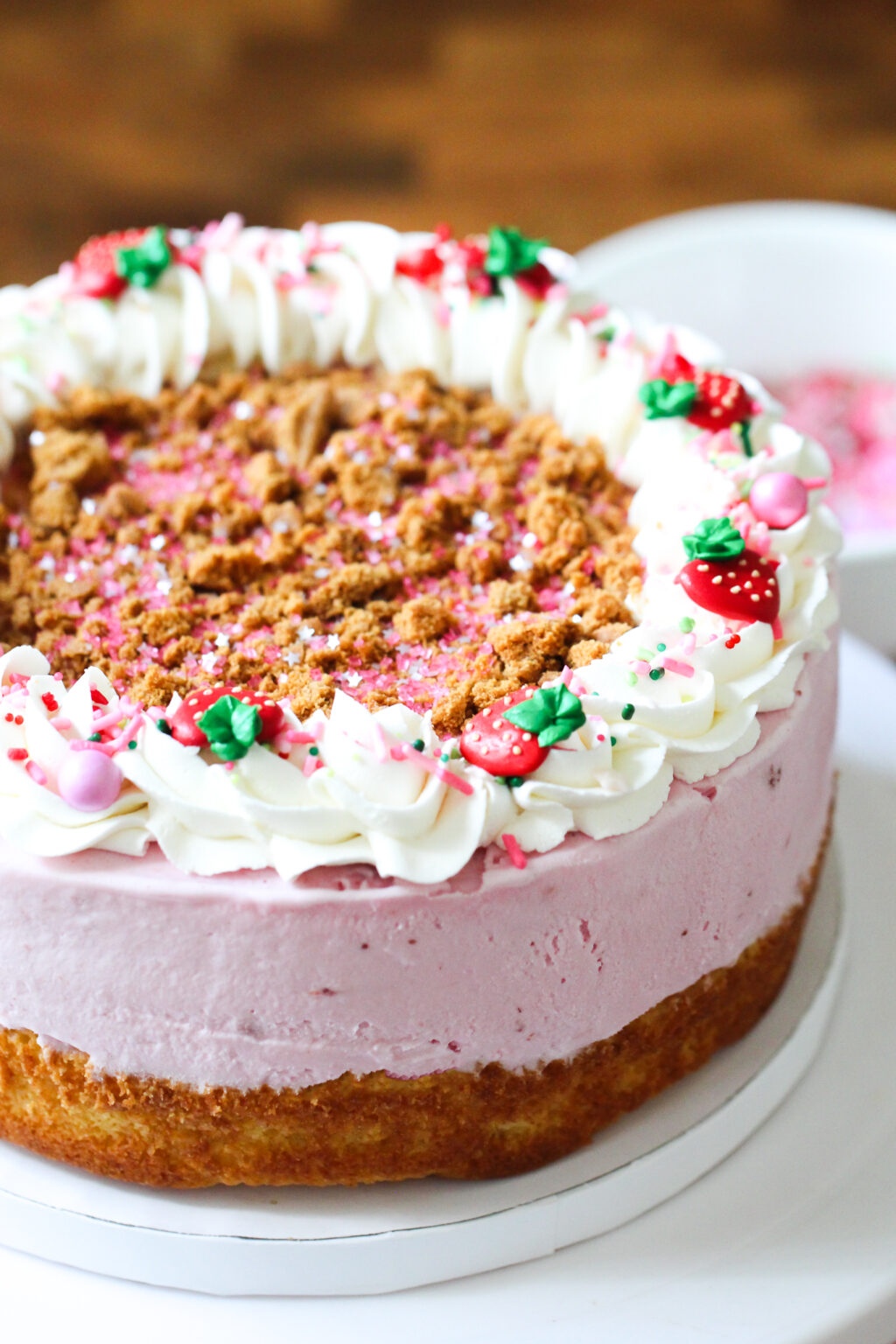 Strawberry Shortcake Ice Cream Cake Life And Sprinkles By Taryn Camp 