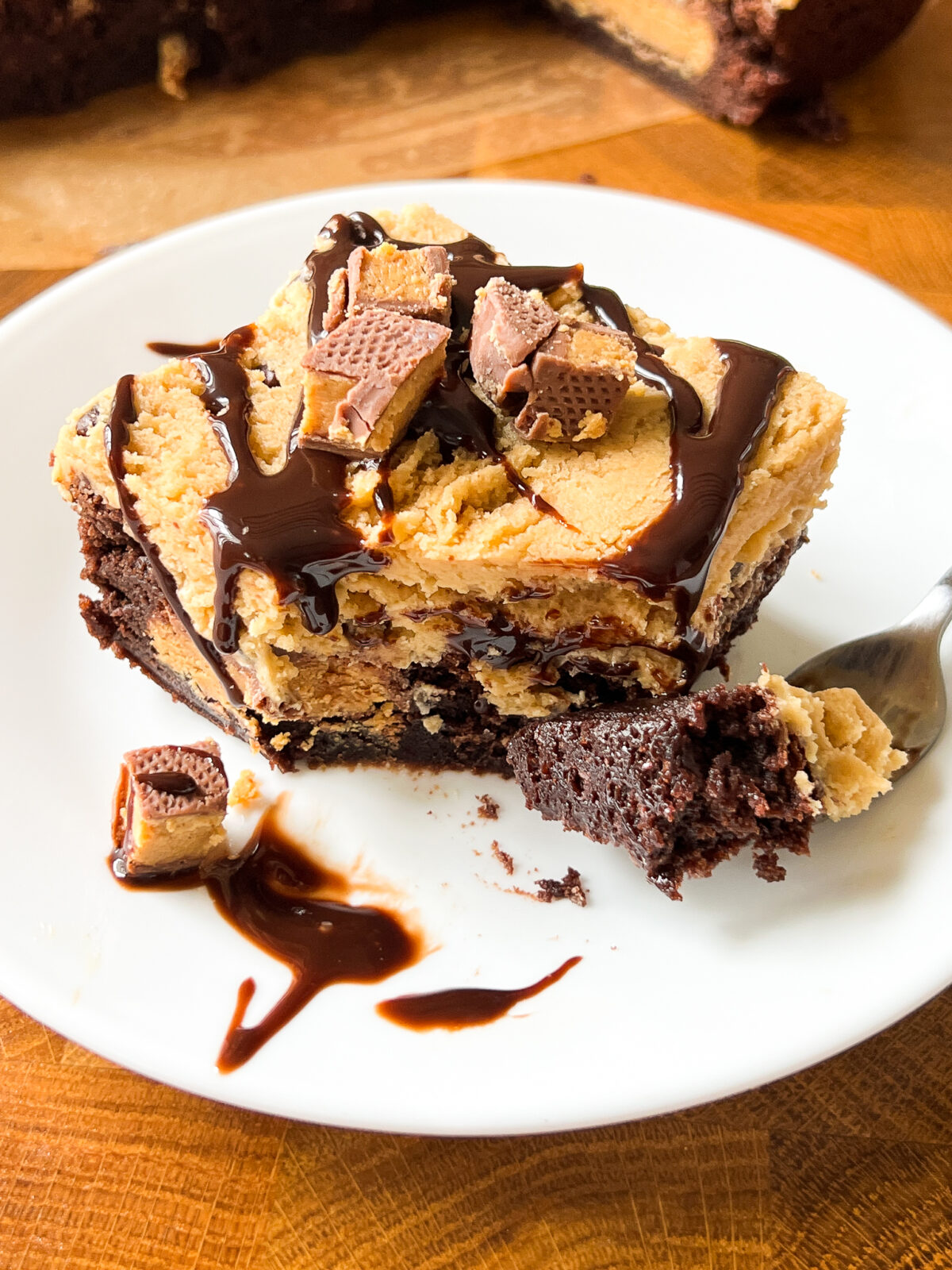 Peanut Butter Cookie Dough Brownies - Life & Sprinkles by Taryn Camp