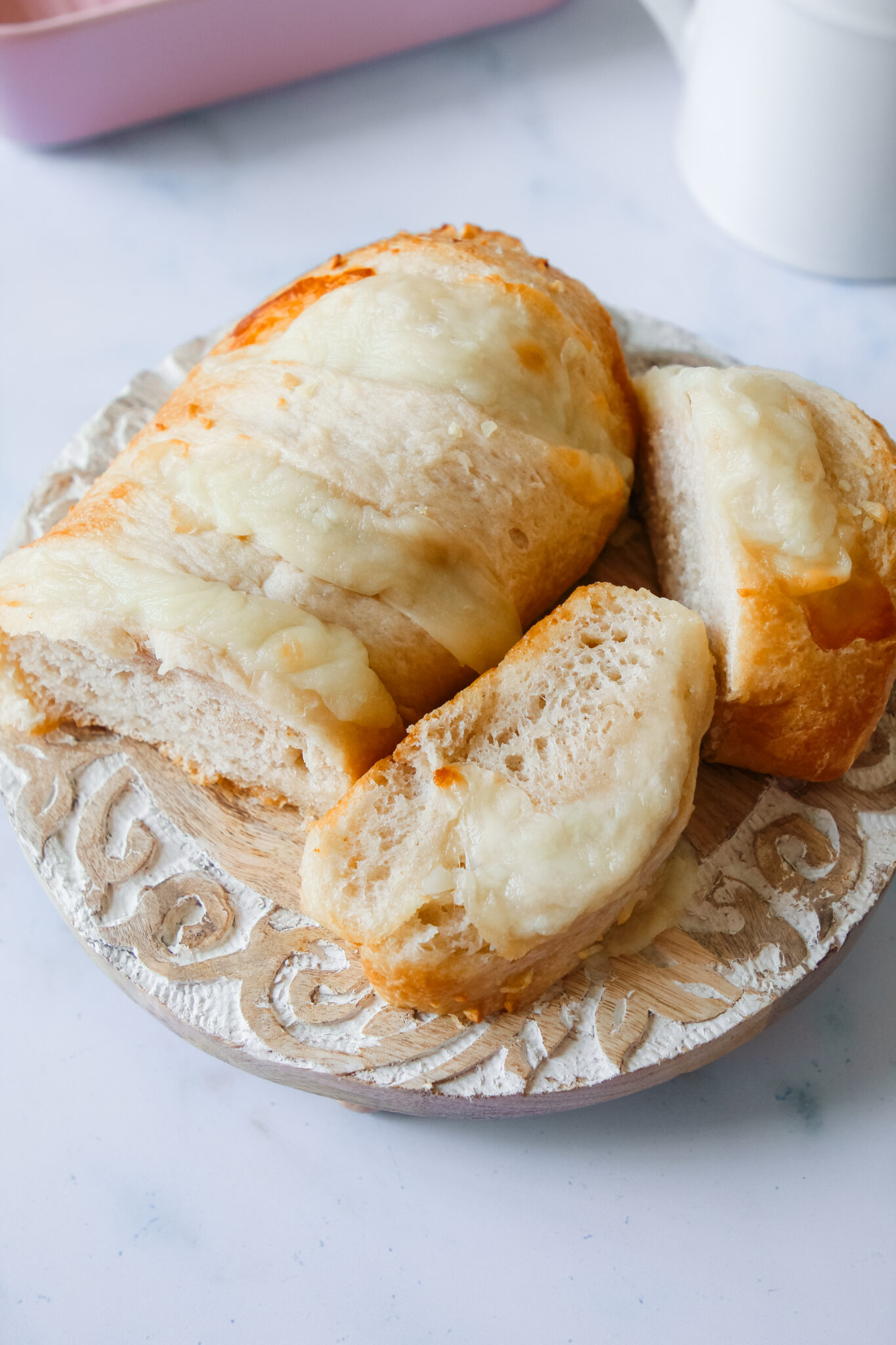 Easy Garlic Cheese Bread Loaf Life & Sprinkles by Taryn Camp