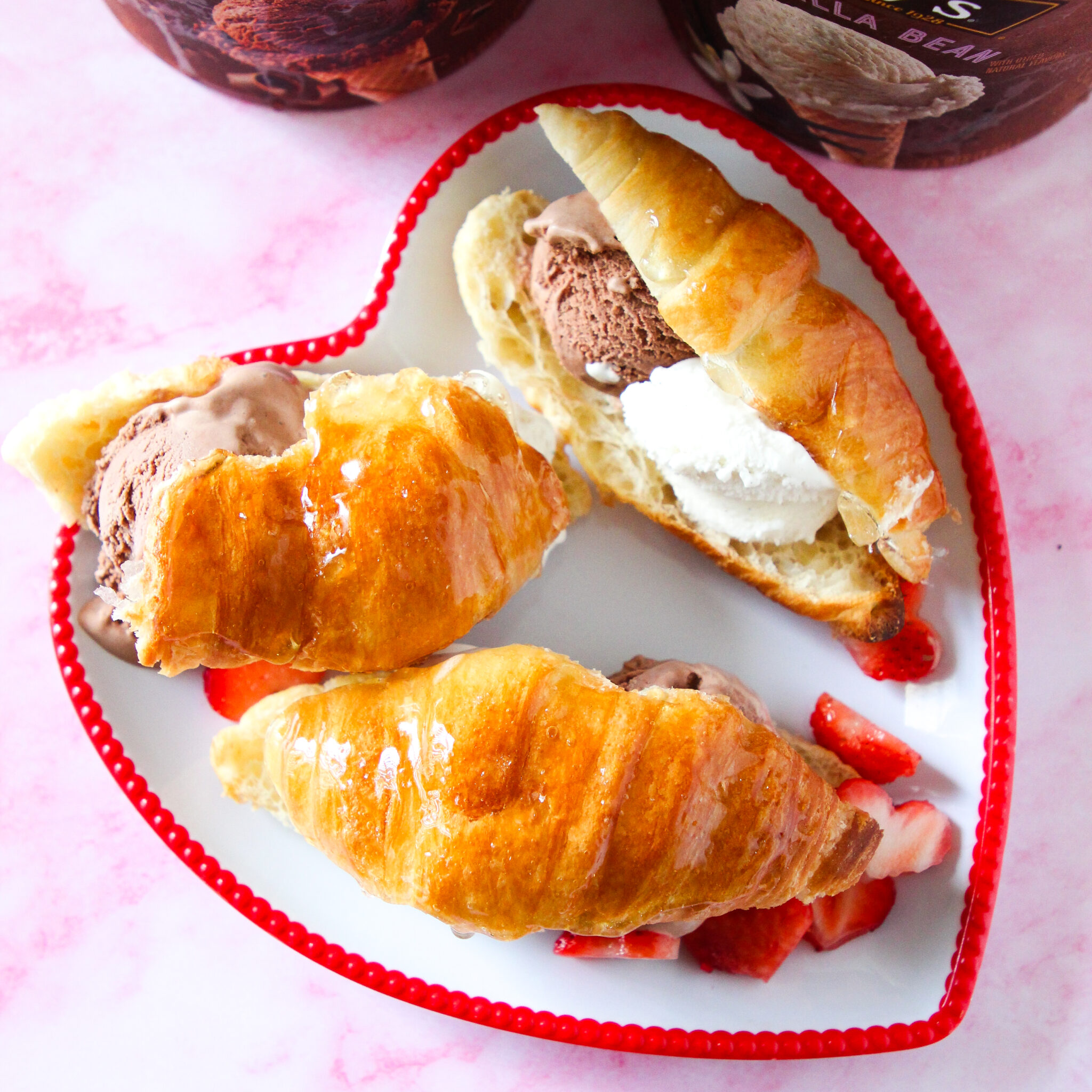 Croissant Ice Cream Sandwiches Life And Sprinkles By Taryn Camp 